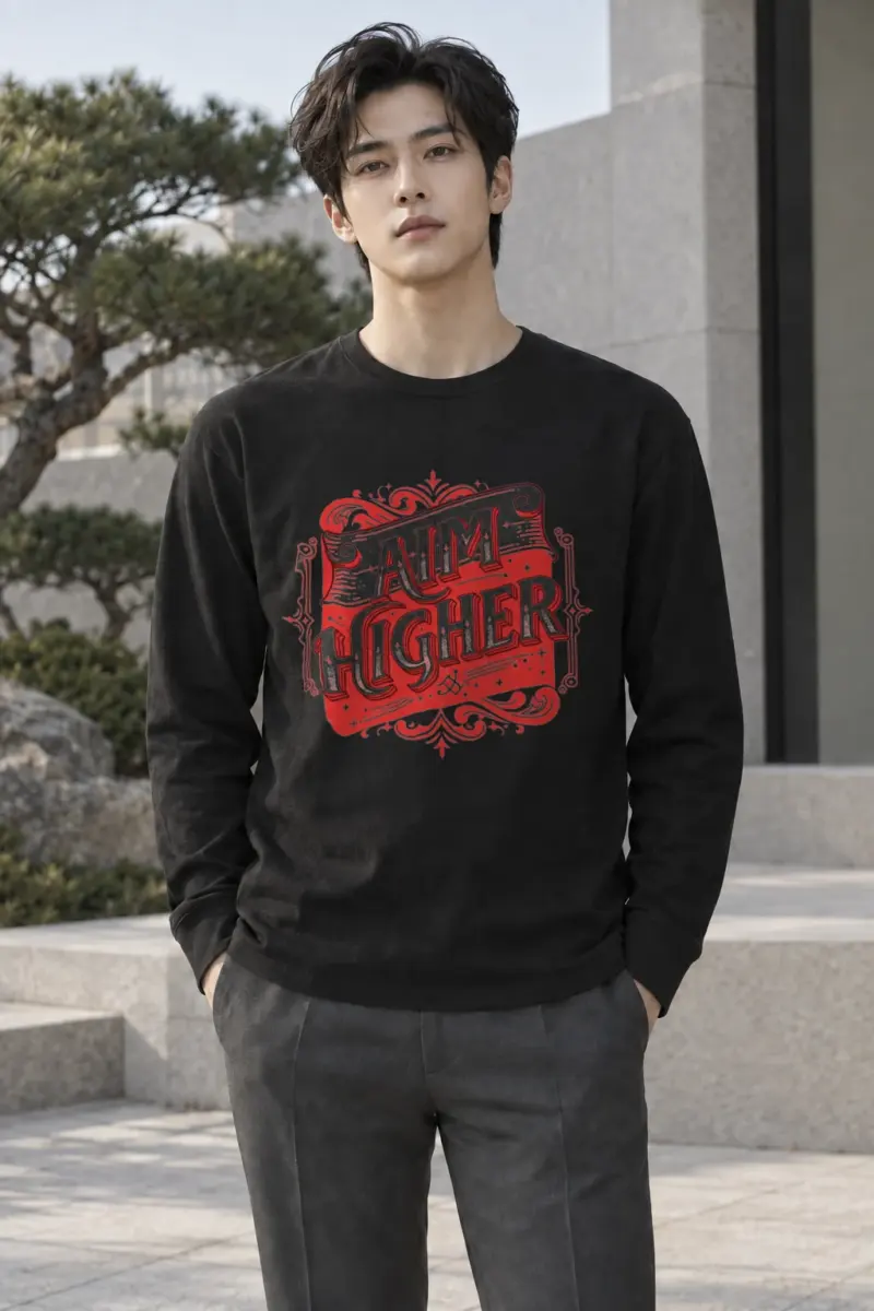 "Aim Higher" Unisex Longsleeve T-shirt | Gildan 2400