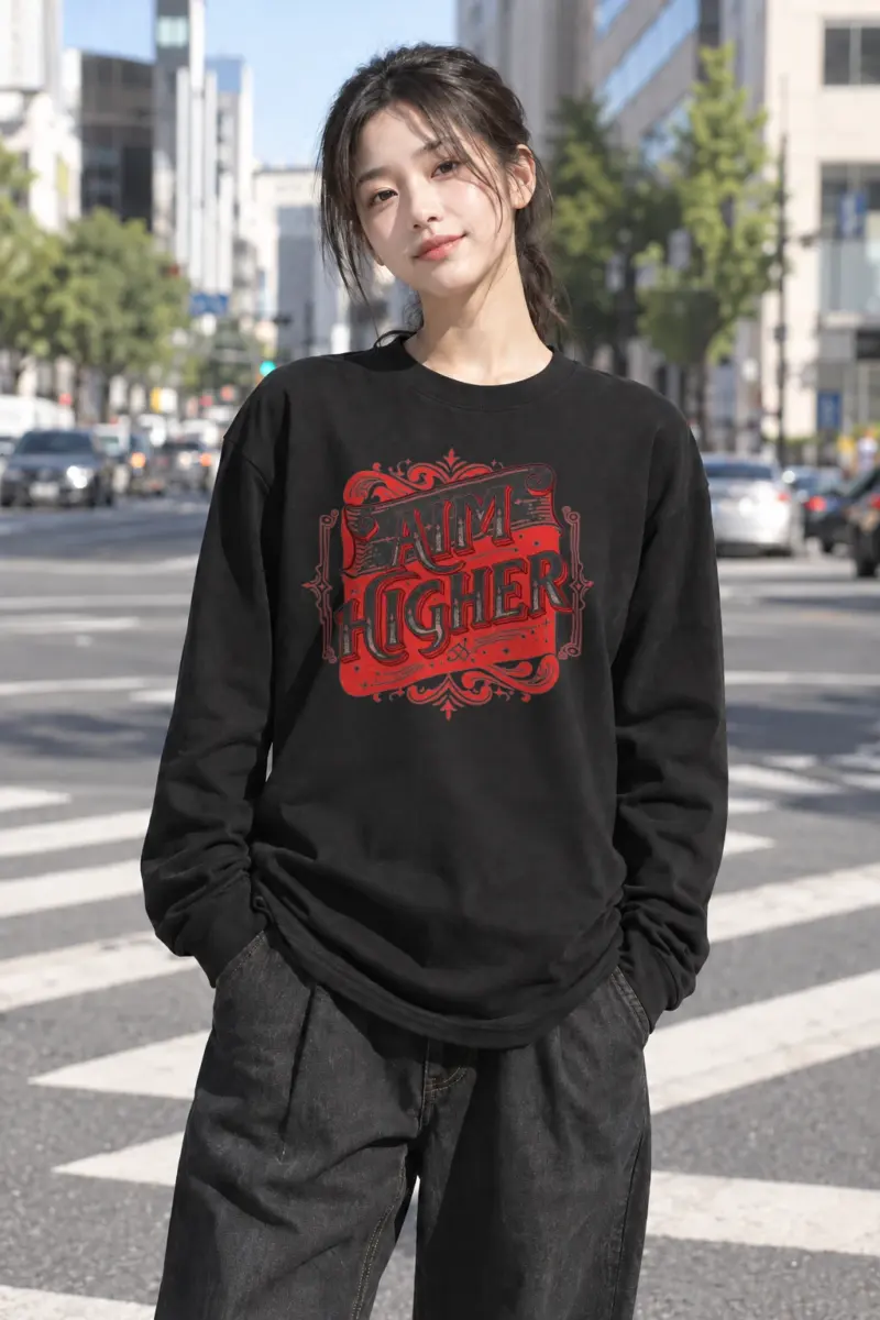 "Aim Higher" Unisex Longsleeve T-shirt | Gildan 2400