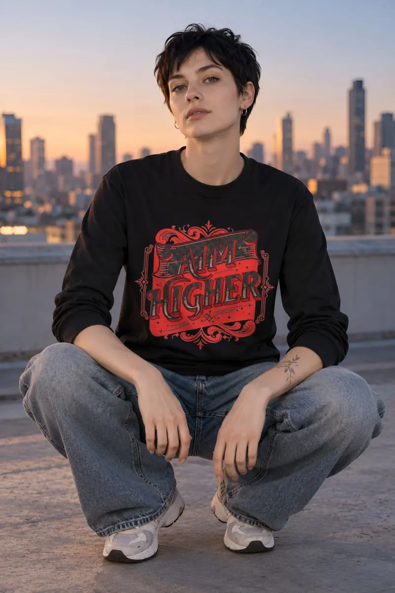 "Aim Higher" Unisex Longsleeve T-shirt