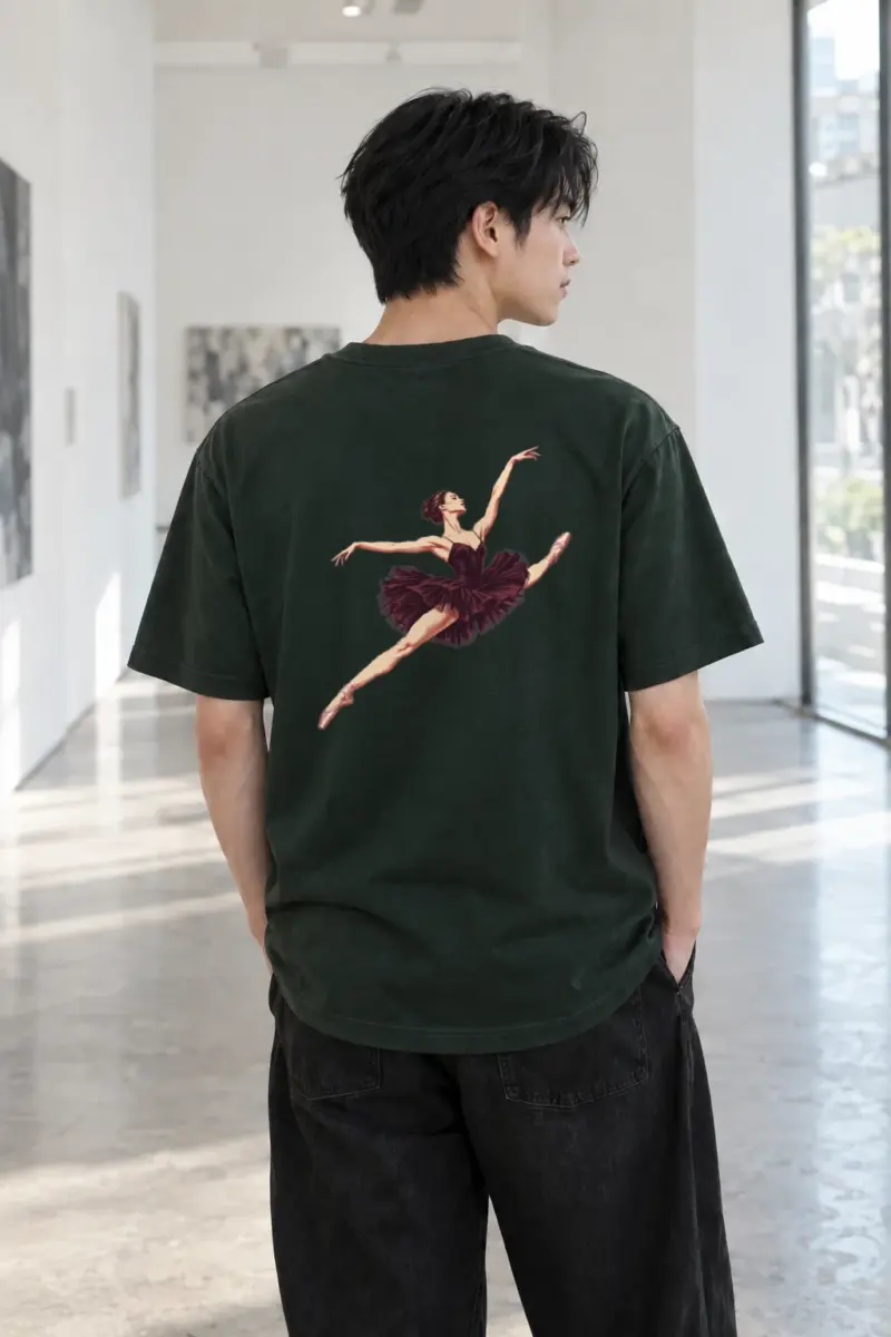 "Airborne Ballet" Heavyweight Unisex Crewneck T-shirt | Gildan 5000
