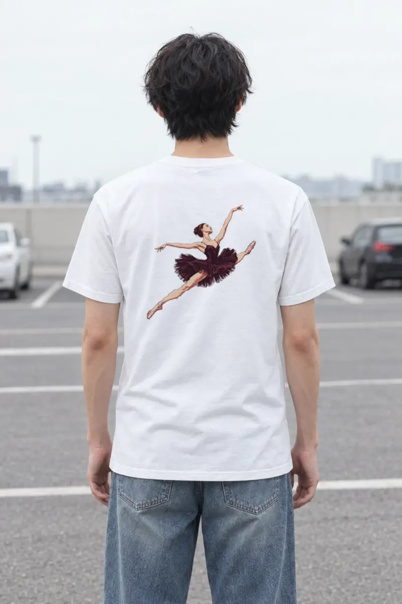 "Airborne Ballet" Heavyweight Unisex Crewneck T-shirt