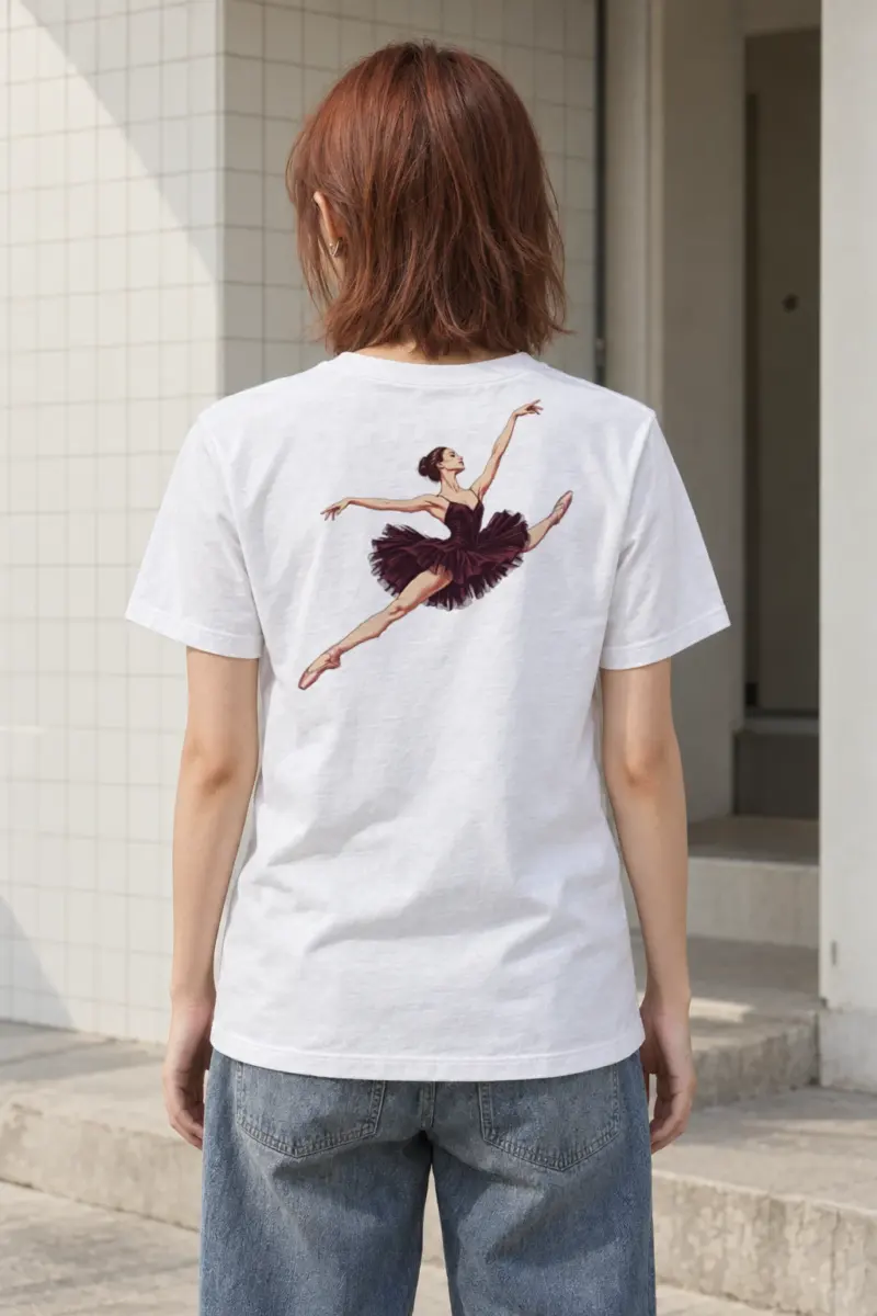 "Airborne Ballet" Heavyweight Unisex Crewneck T-shirt