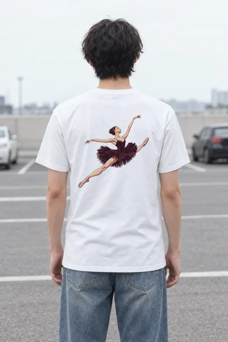 "Airborne Ballet" Heavyweight Unisex Crewneck T-shirt