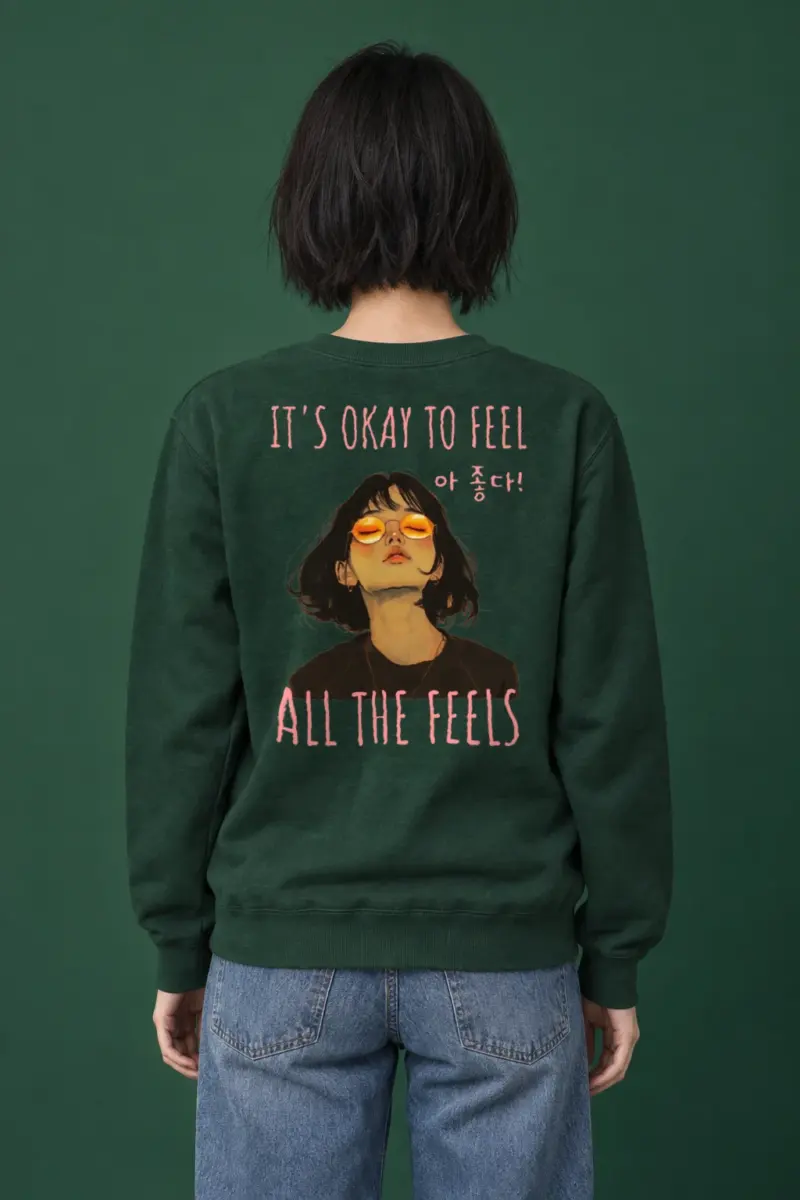 "All The Feels" Heavy Blend Unisex Crewneck Sweatshirt | Gildan 18000