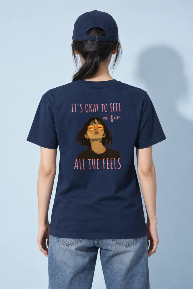 "All The Feels" Heavyweight Unisex Crewneck T-shirt