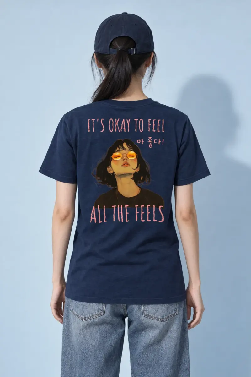 "All The Feels" Heavyweight Unisex Crewneck T-shirt