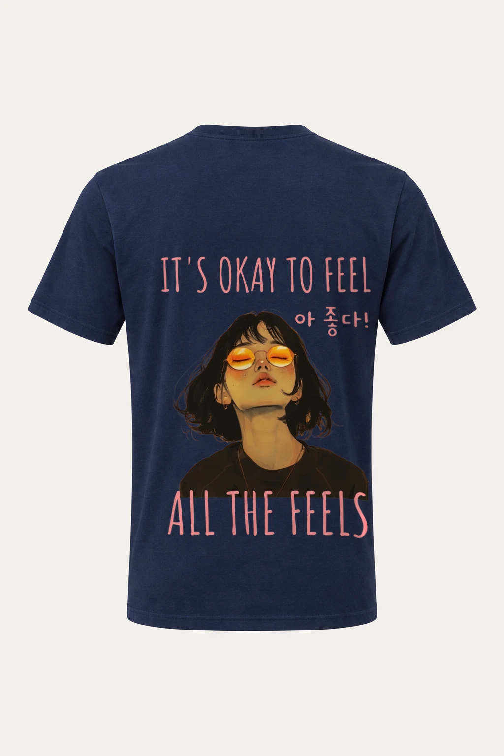 "All The Feels" Heavyweight Unisex Crewneck T-shirt | Gildan 5000