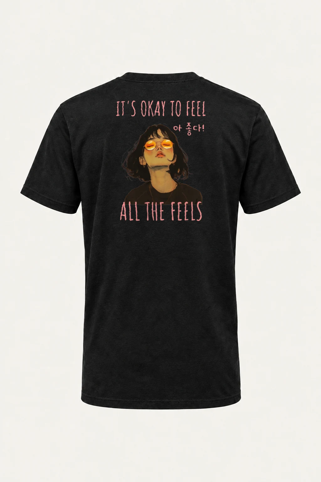 "All The Feels" Heavyweight Unisex Crewneck T-shirt | Gildan 5000