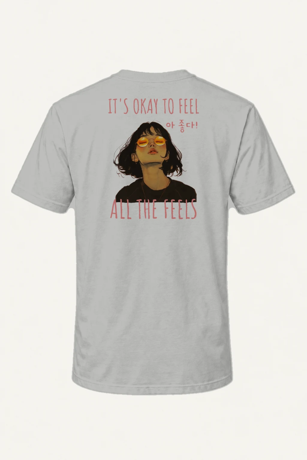 "All The Feels" Heavyweight Unisex Crewneck T-shirt | Gildan 5000