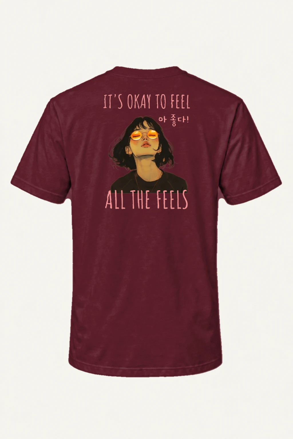 "All The Feels" Heavyweight Unisex Crewneck T-shirt | Gildan 5000