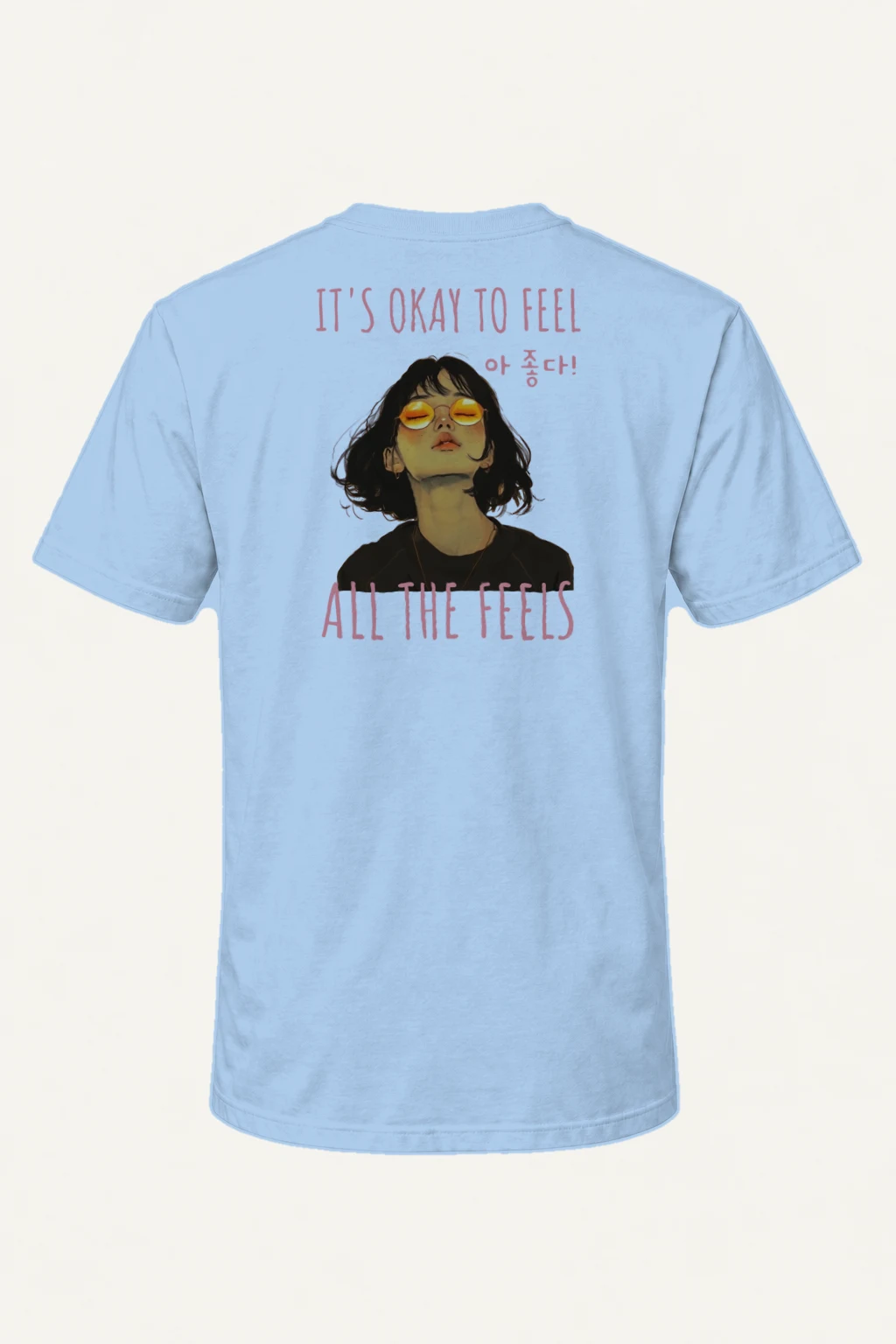 "All The Feels" Heavyweight Unisex Crewneck T-shirt | Gildan 5000