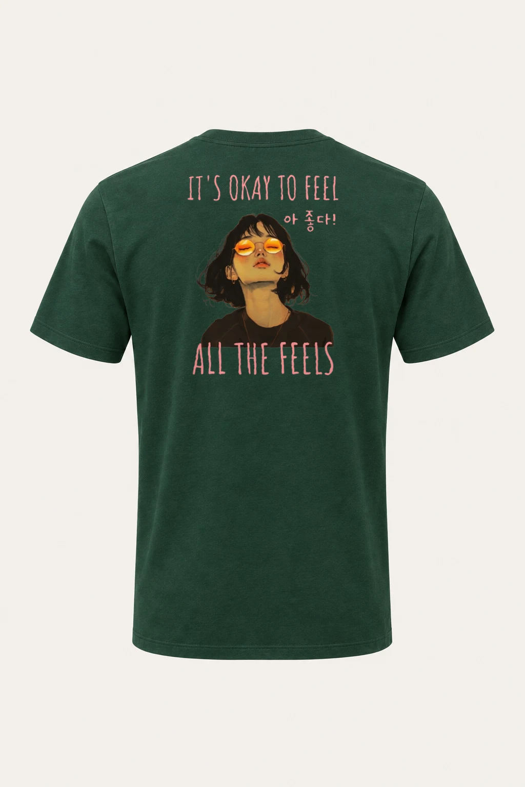 "All The Feels" Heavyweight Unisex Crewneck T-shirt | Gildan 5000