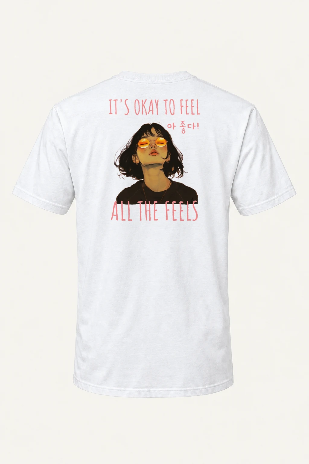 "All The Feels" Heavyweight Unisex Crewneck T-shirt | Gildan 5000