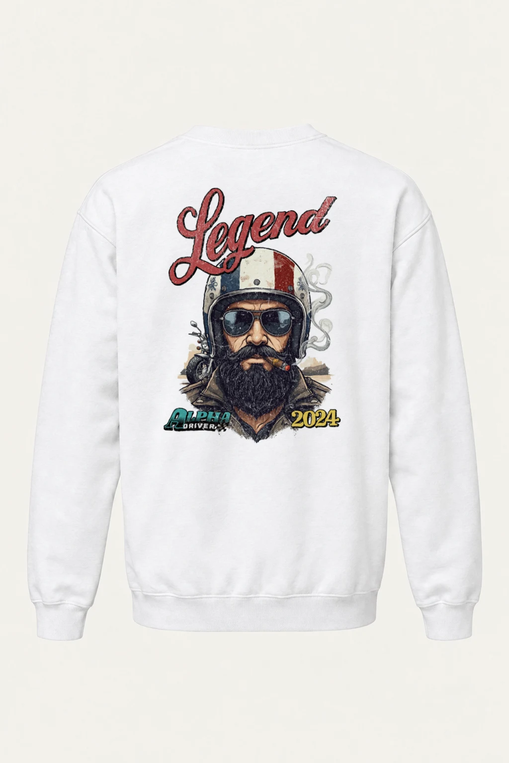 "Alpha Drivers" Heavy Blend Unisex Crewneck Sweatshirt | Gildan 18000