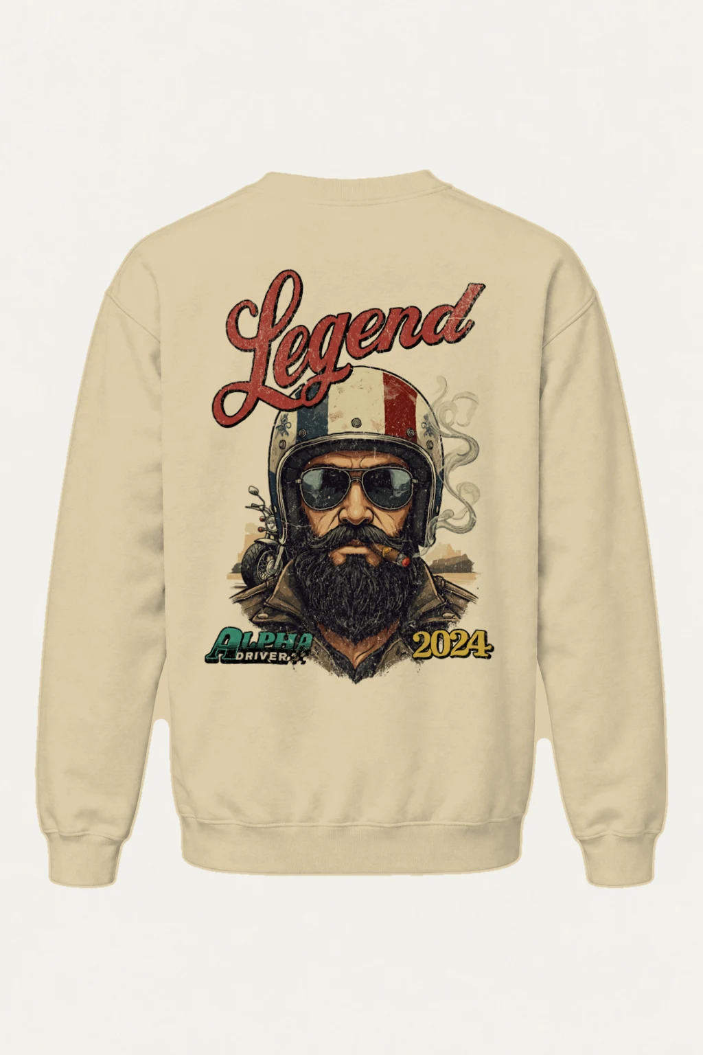 "Alpha Drivers" Heavy Blend Unisex Crewneck Sweatshirt | Gildan 18000