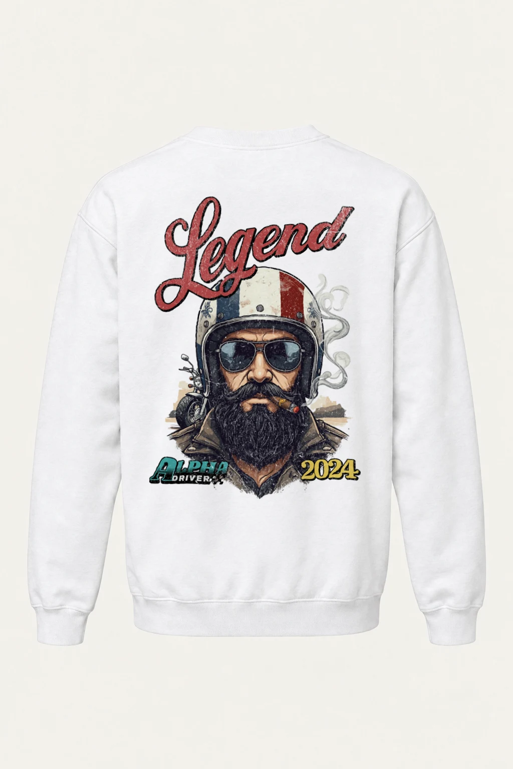 "Alpha Drivers" Heavy Blend Unisex Crewneck Sweatshirt | Gildan 18000