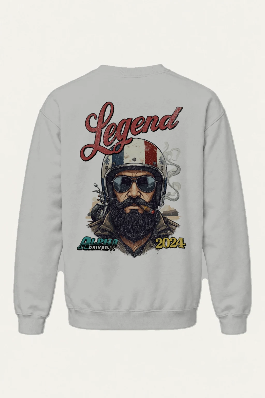 "Alpha Drivers" Heavy Blend Unisex Crewneck Sweatshirt | Gildan 18000