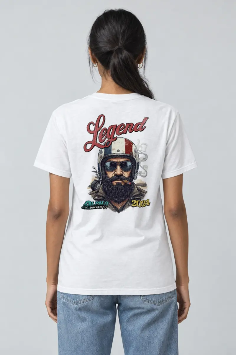 "Alpha Drivers Legend" Heavyweight Unisex Crewneck T-shirt | Gildan 5000