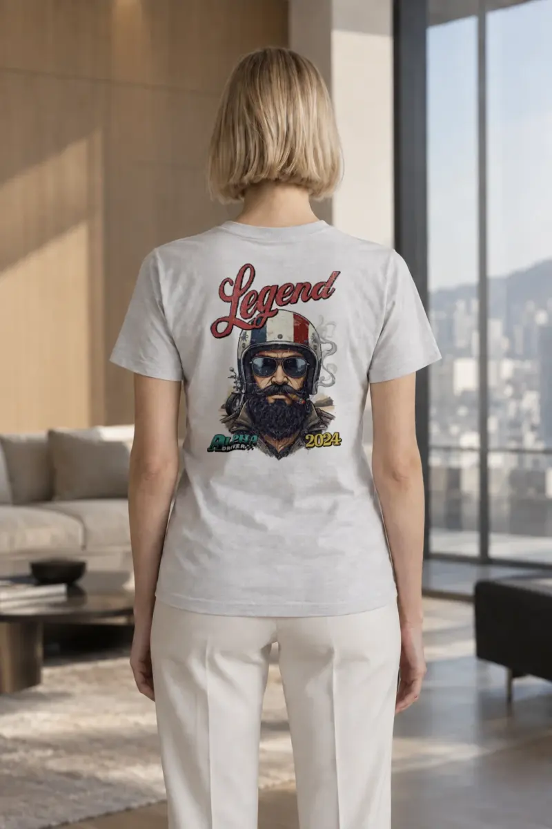 "Alpha Drivers Legend" Heavyweight Unisex Crewneck T-shirt | Gildan 5000