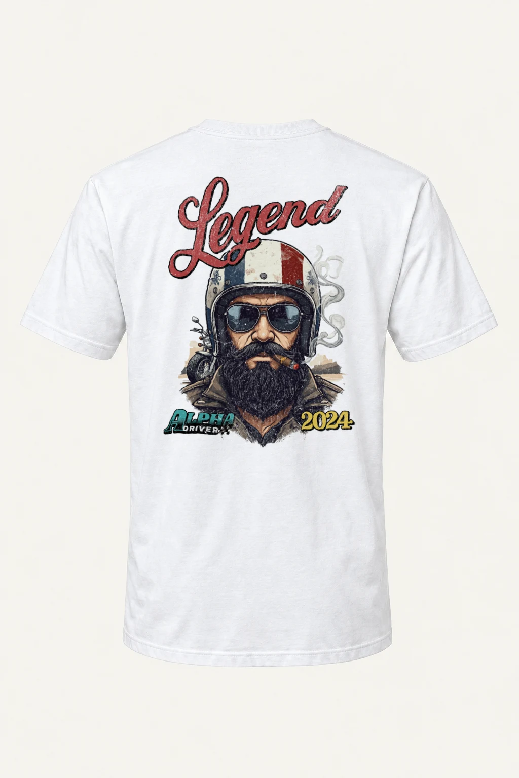 "Alpha Drivers Legend" Heavyweight Unisex Crewneck T-shirt | Gildan 5000