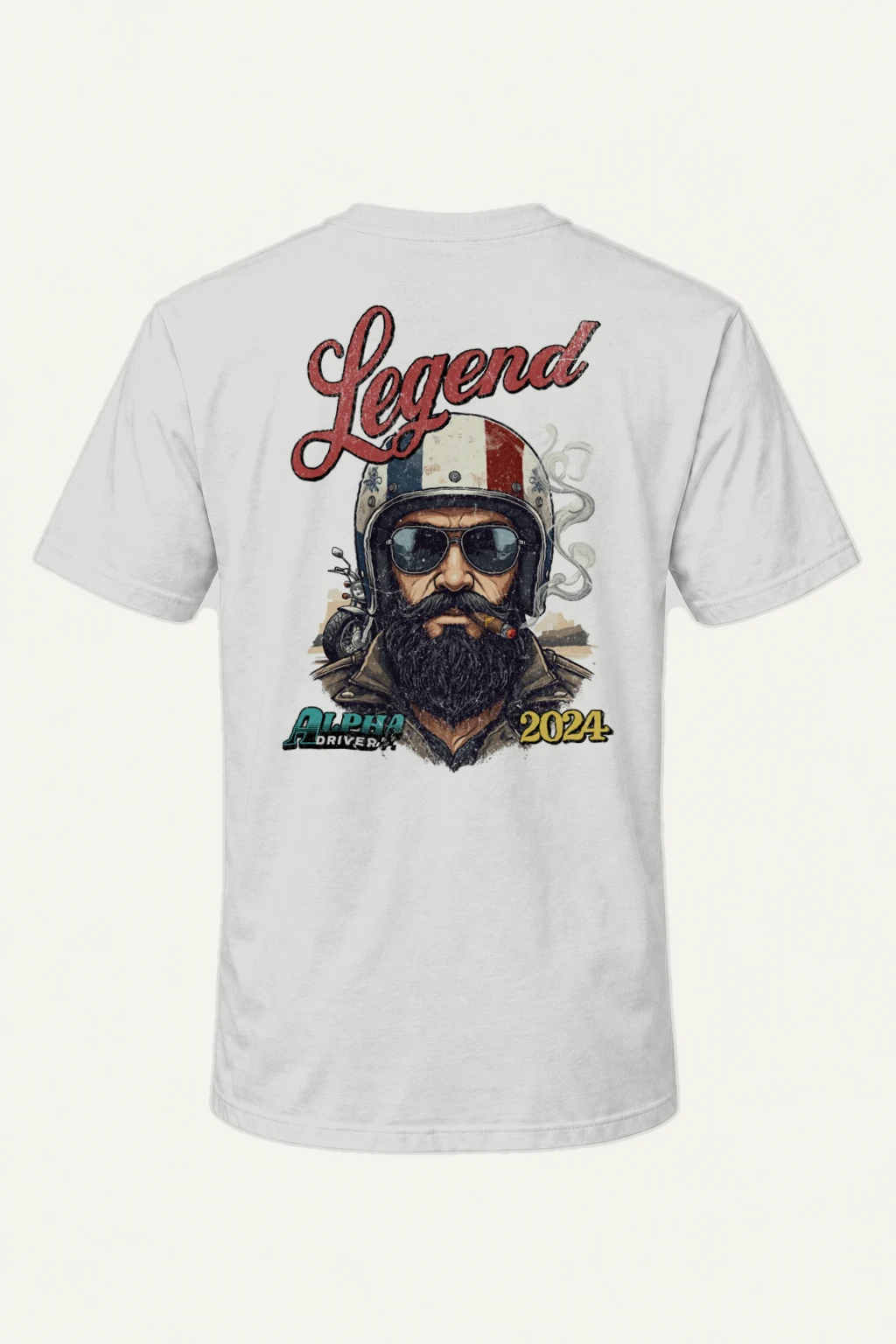 "Alpha Drivers Legend" Heavyweight Unisex Crewneck T-shirt | Gildan 5000