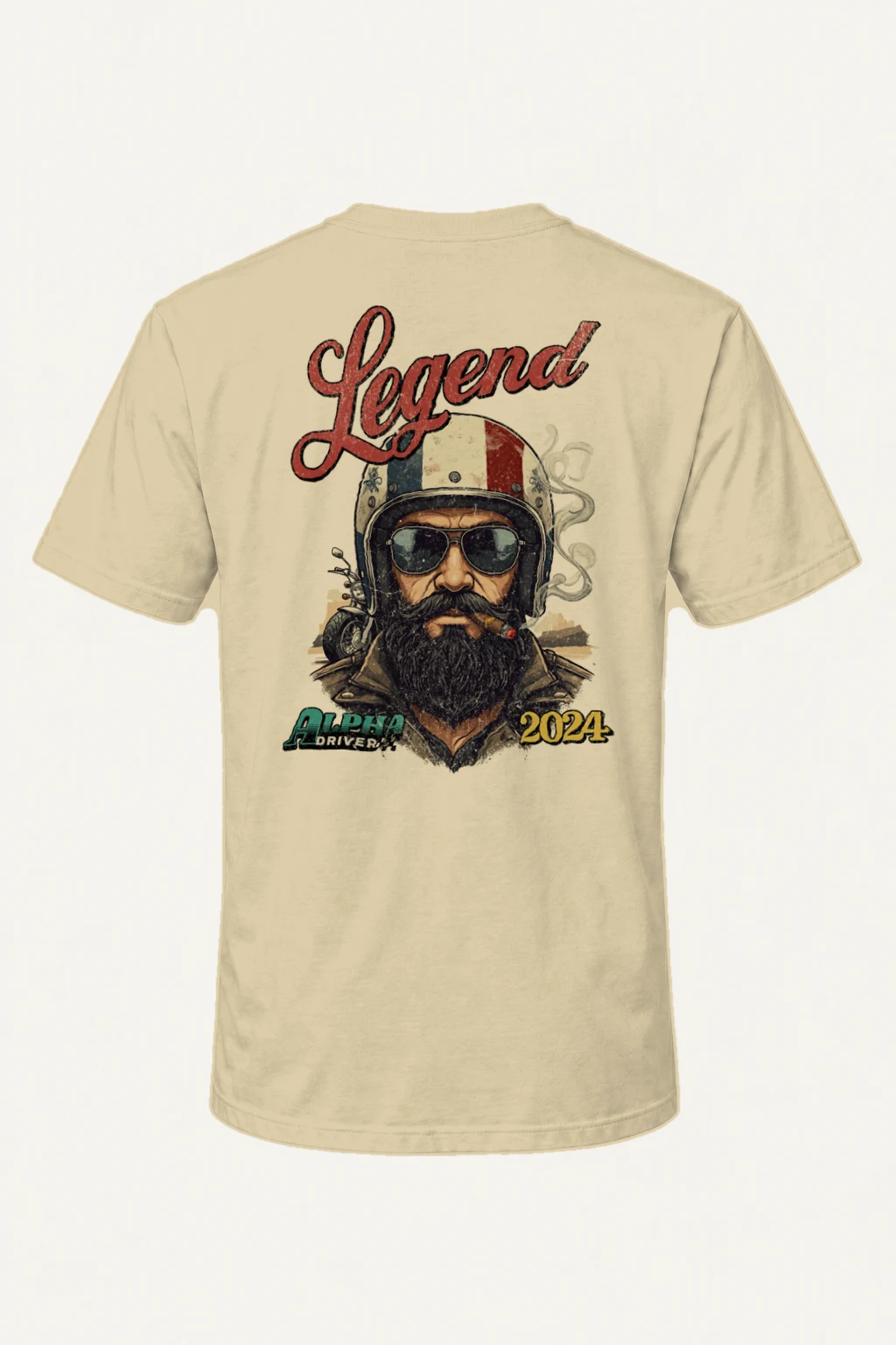 "Alpha Drivers Legend" Heavyweight Unisex Crewneck T-shirt | Gildan 5000