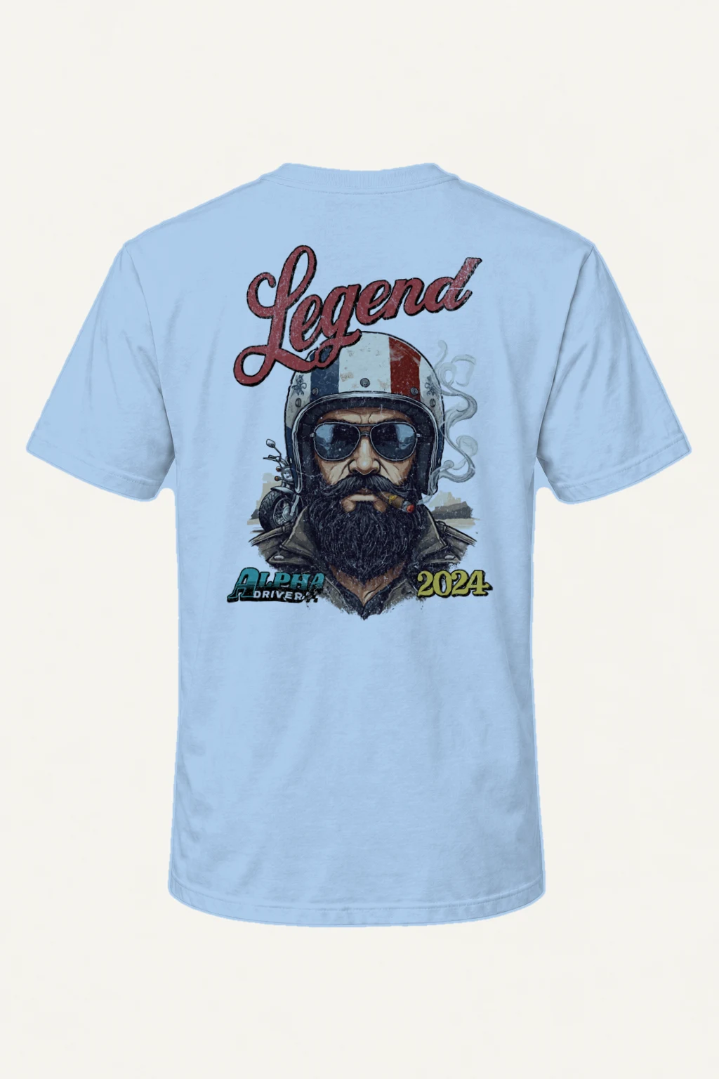 "Alpha Drivers Legend" Heavyweight Unisex Crewneck T-shirt | Gildan 5000