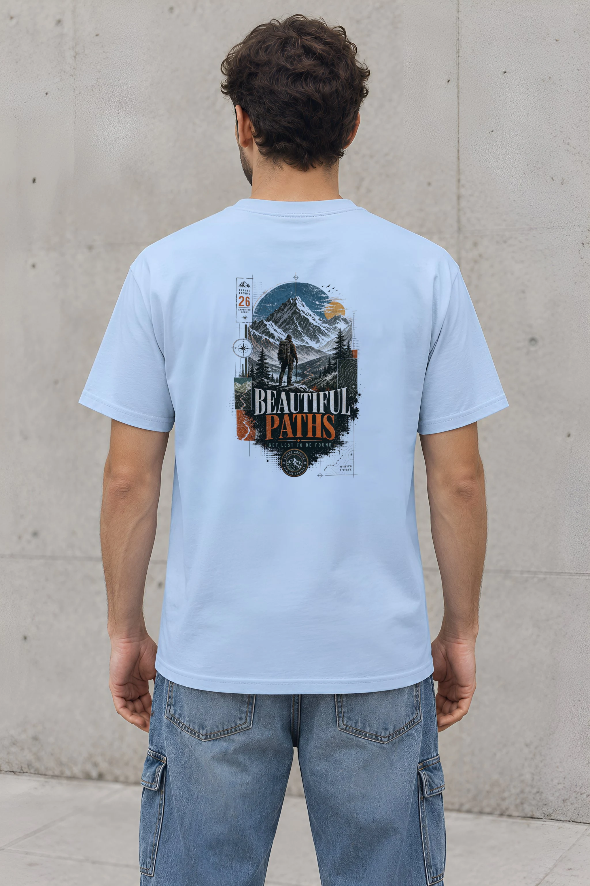 "Alpine Archive Expedition" Heavyweight Unisex Crewneck T-shirt