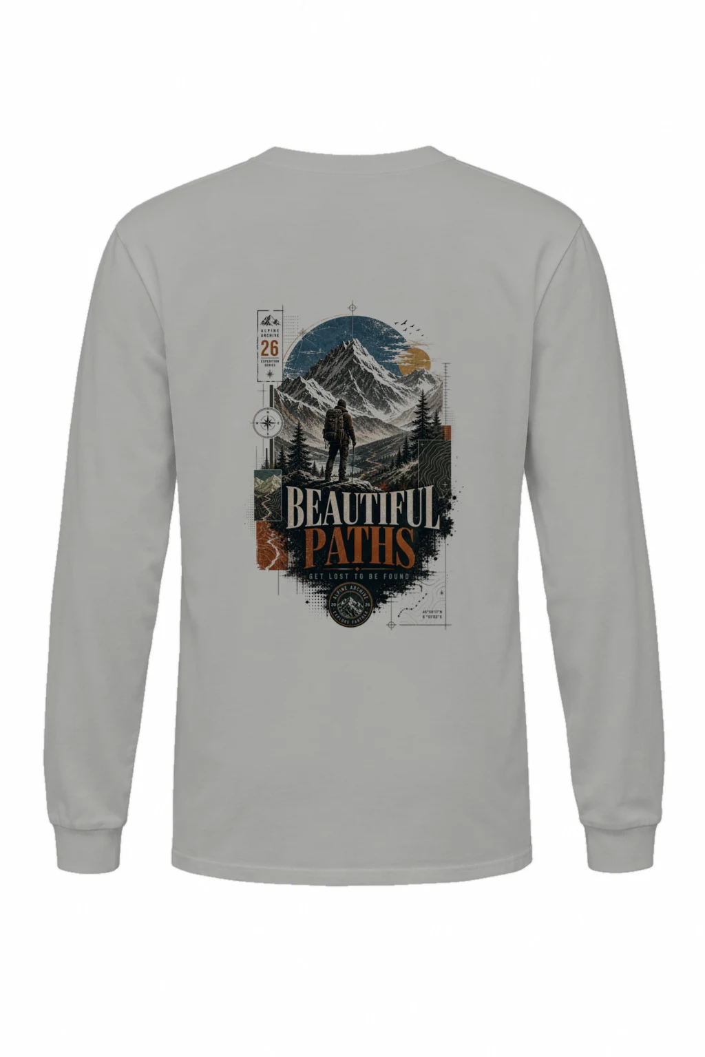 "Alpine Archive" Unisex Longsleeve T-shirt | Gildan 2400