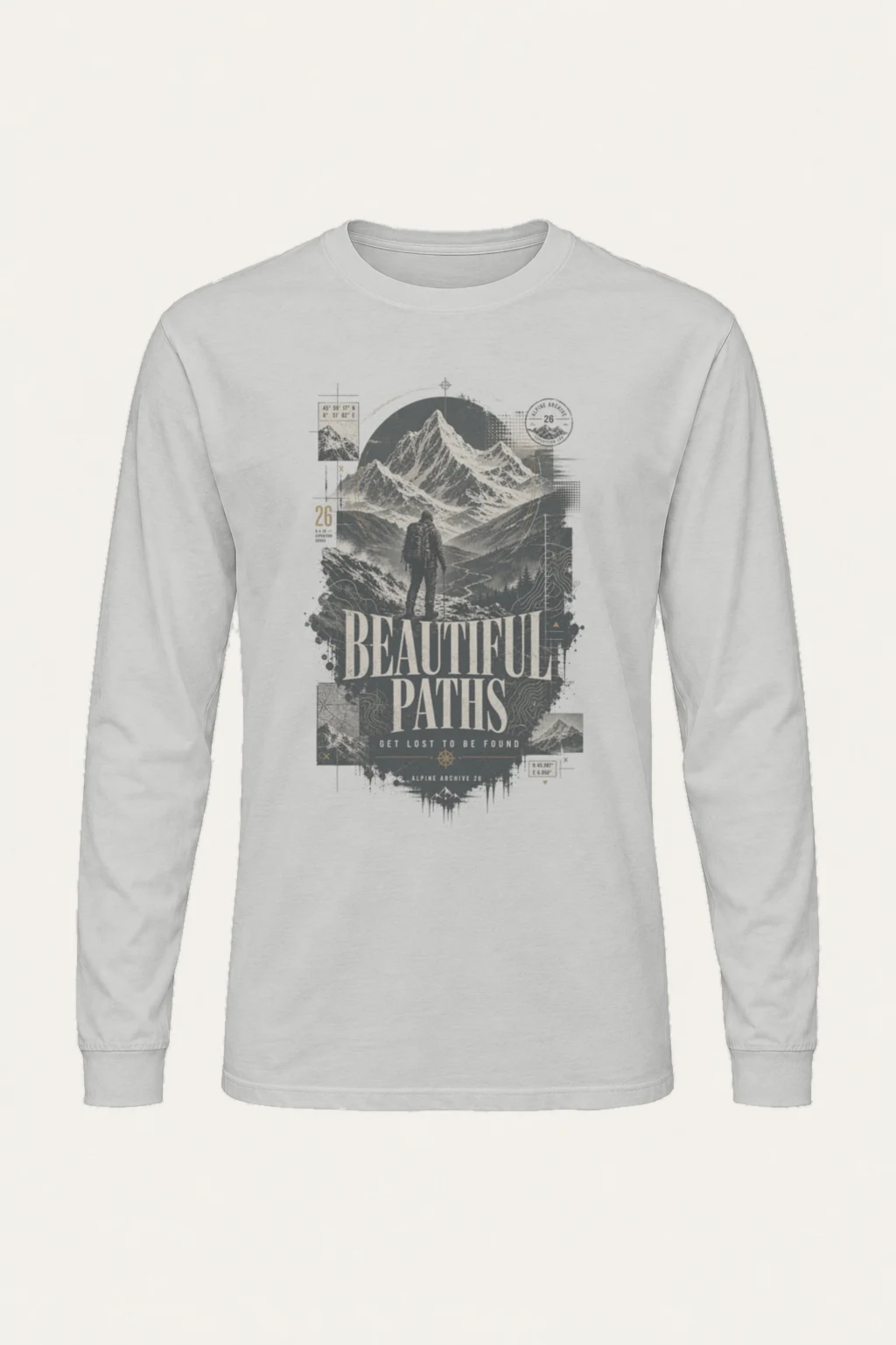 "Alpine Archive" Unisex Longsleeve T-shirt | Gildan 2400