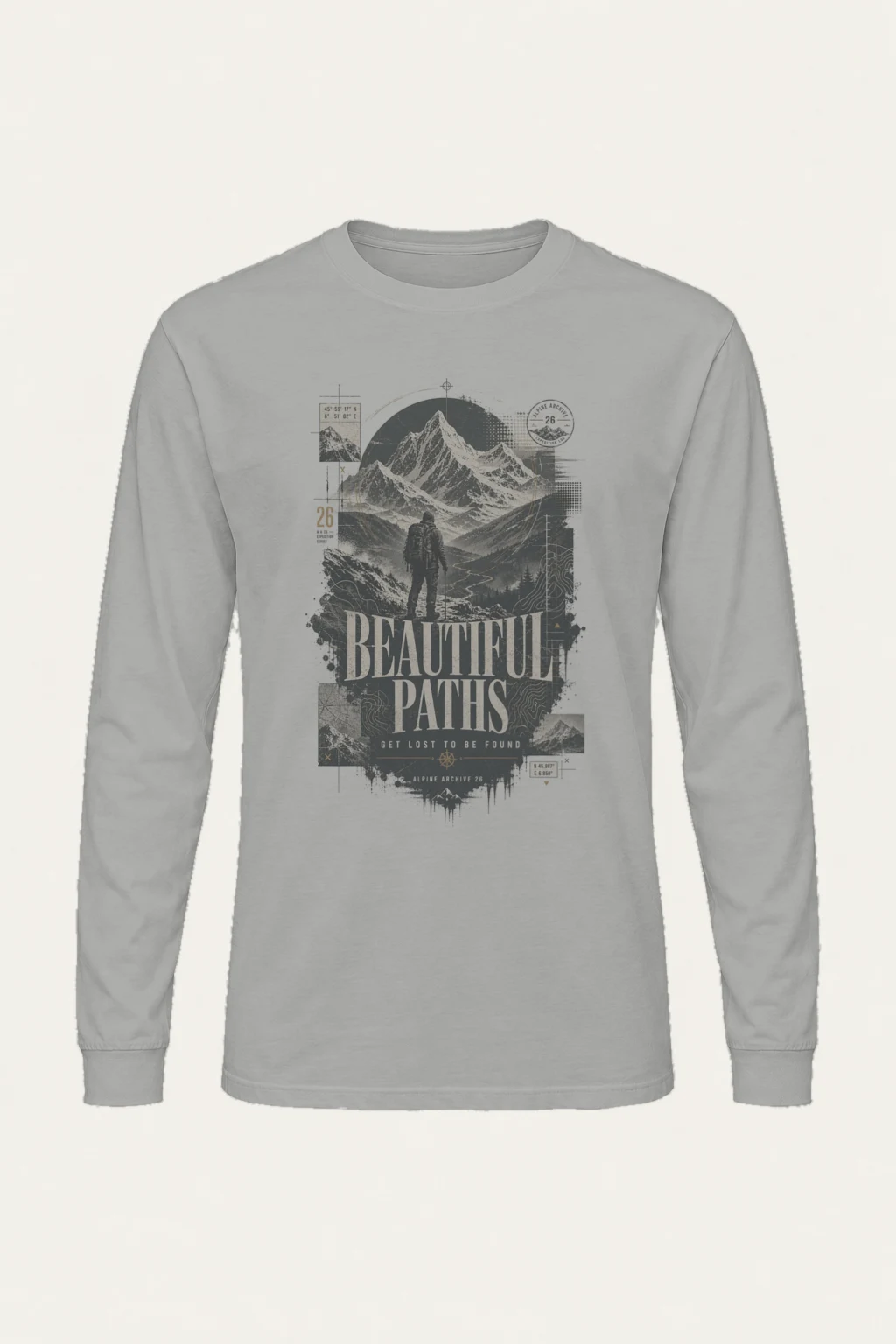 "Alpine Archive" Unisex Longsleeve T-shirt | Gildan 2400