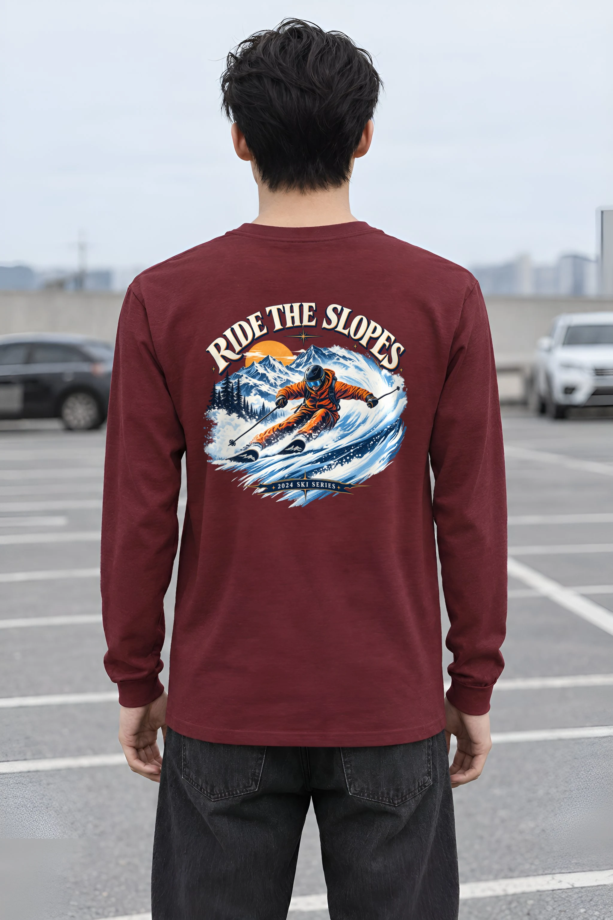 "Alpine Carve" Unisex Longsleeve T-shirt