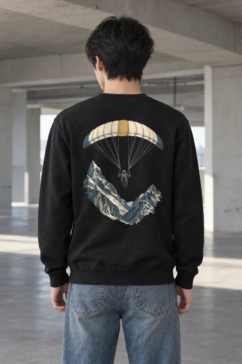 "Alpine Descent" Heavy Blend Unisex Crewneck Sweatshirt