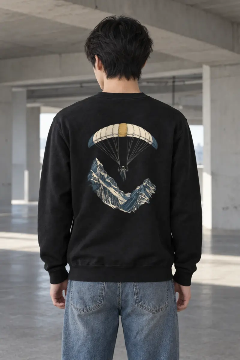 "Alpine Descent" Heavy Blend Unisex Crewneck Sweatshirt