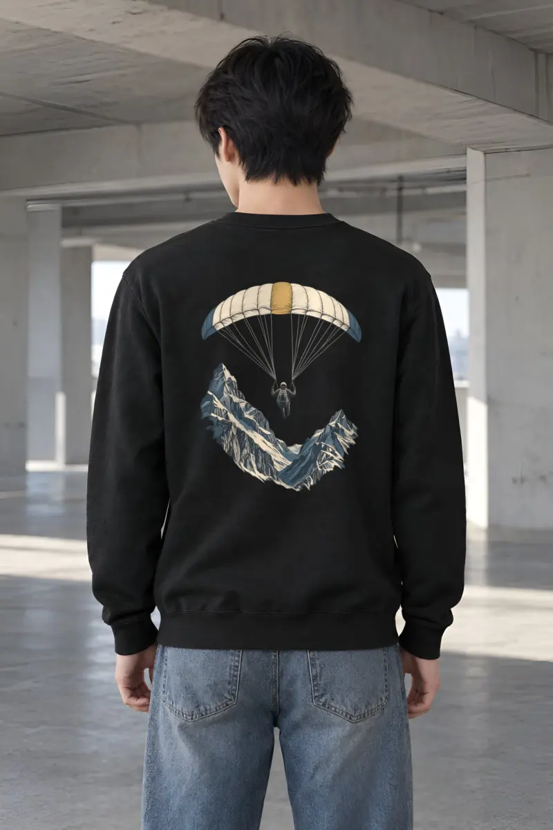 "Alpine Descent" Heavy Blend Unisex Crewneck Sweatshirt