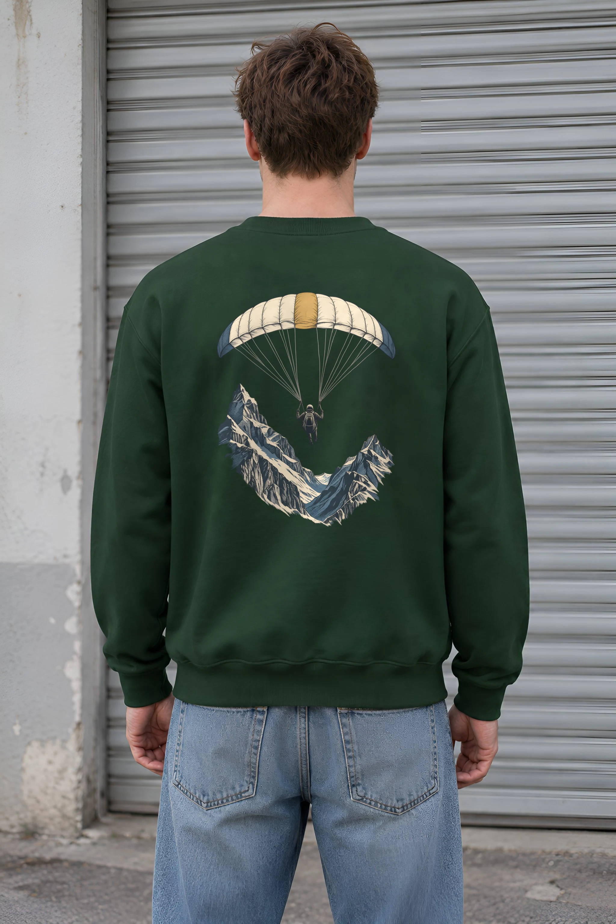 "Alpine Descent" 1 Crewneck Sweatshirt