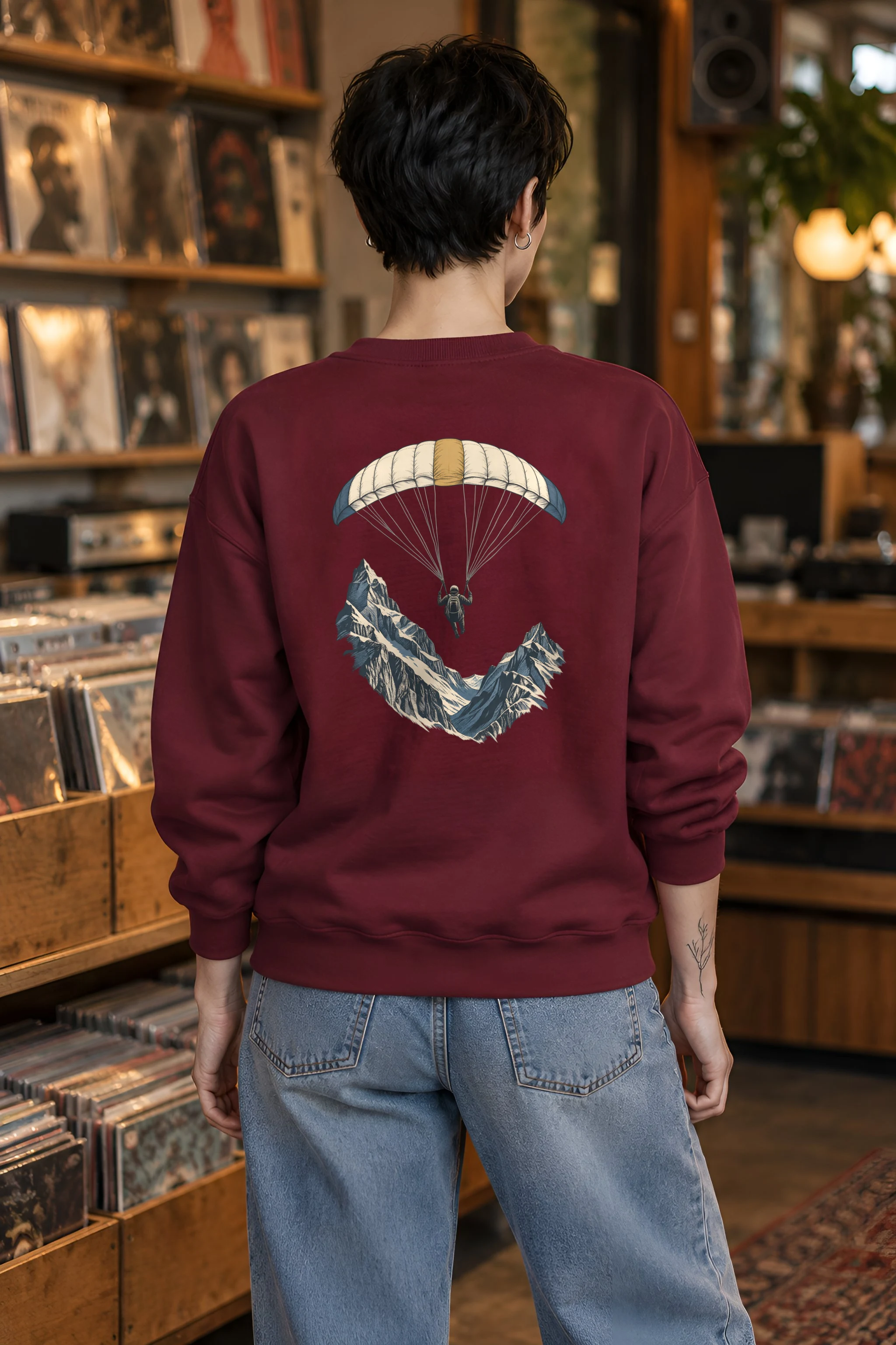 "Alpine Descent" 1 Crewneck Sweatshirt