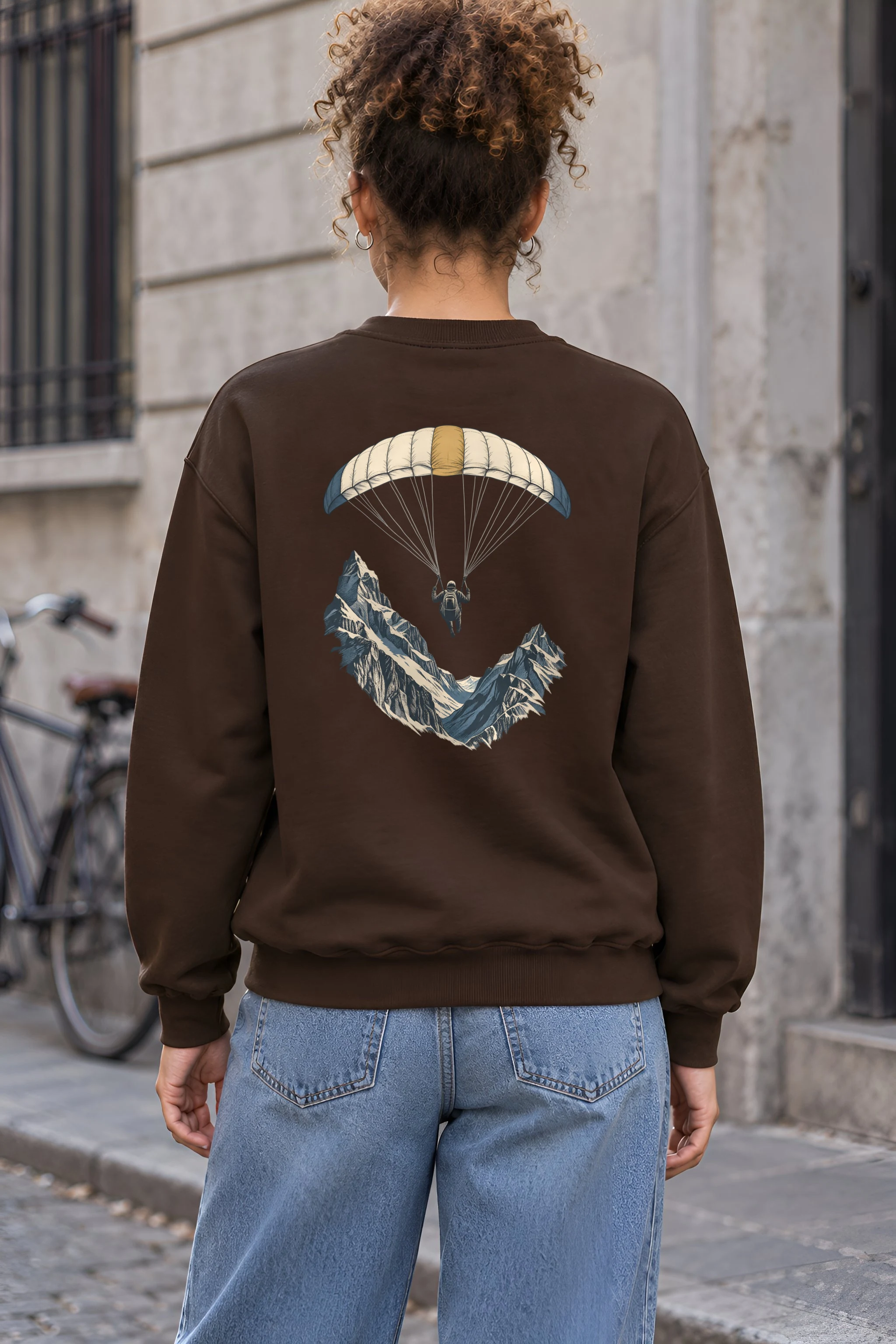 "Alpine Descent" 1 Crewneck Sweatshirt