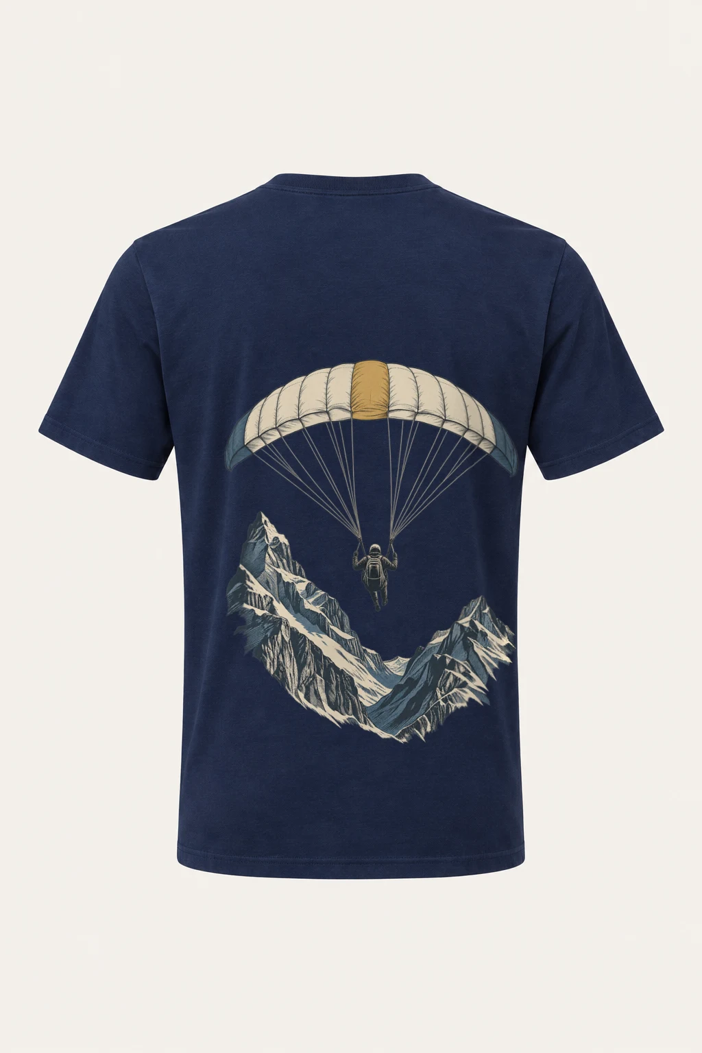 "Alpine Descent" Heavyweight Unisex Crewneck T-shirt | Gildan 5000