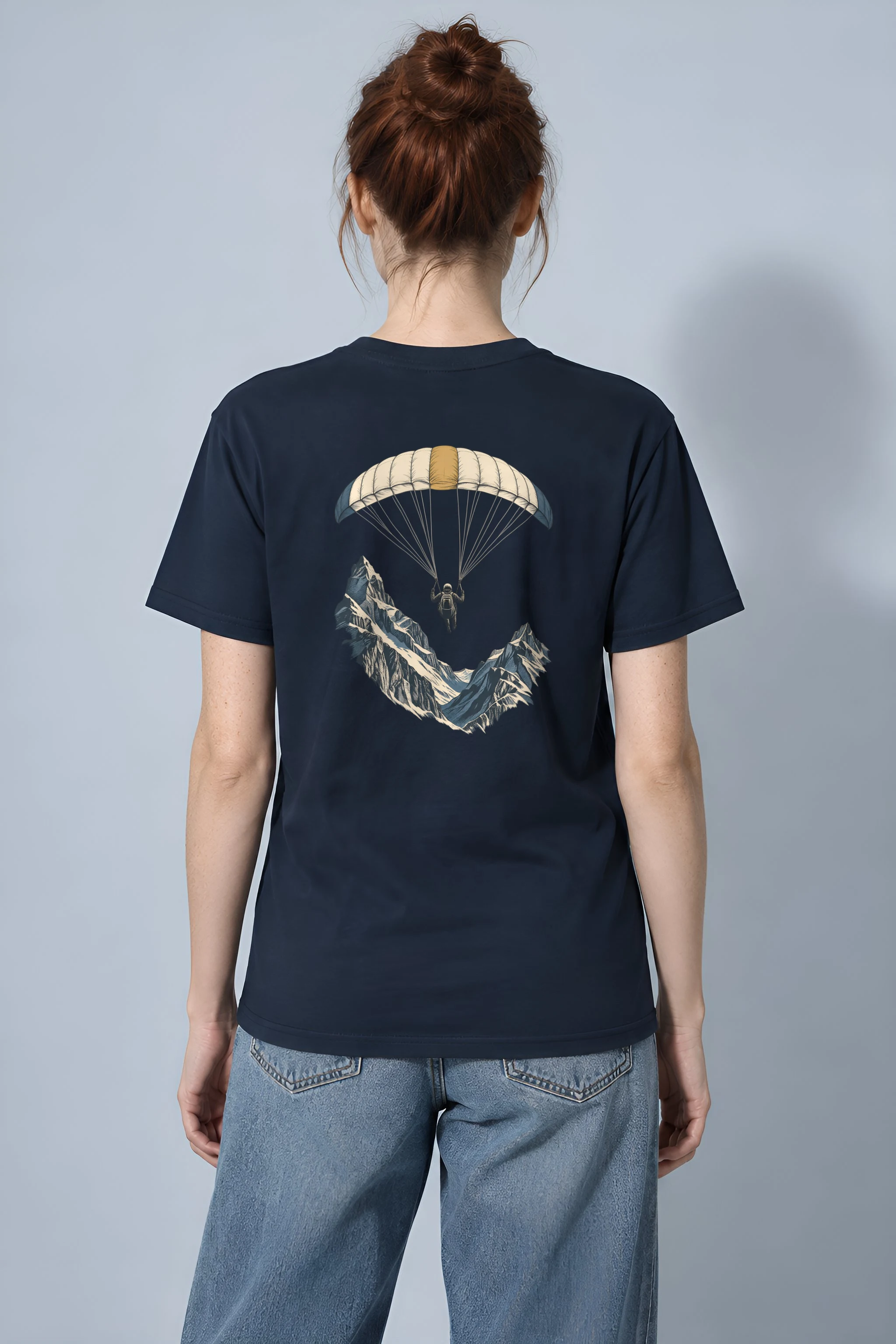 "Alpine Descent" Heavyweight Unisex Crewneck T-shirt