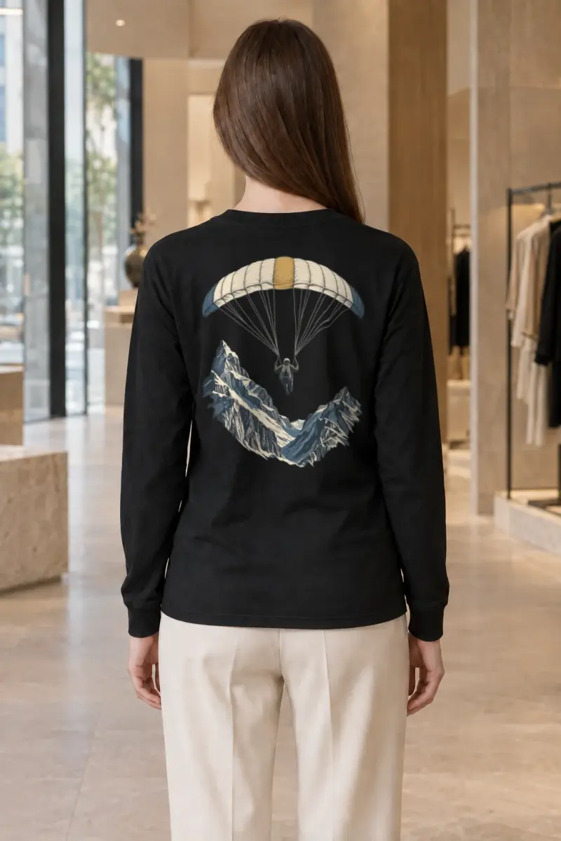 "Alpine Descent" Unisex Longsleeve T-shirt | Gildan 2400