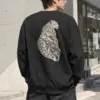 "Alpine Leopard Engraving" Heavy Blend Unisex Crewneck Sweatshirt | Gildan 18000
