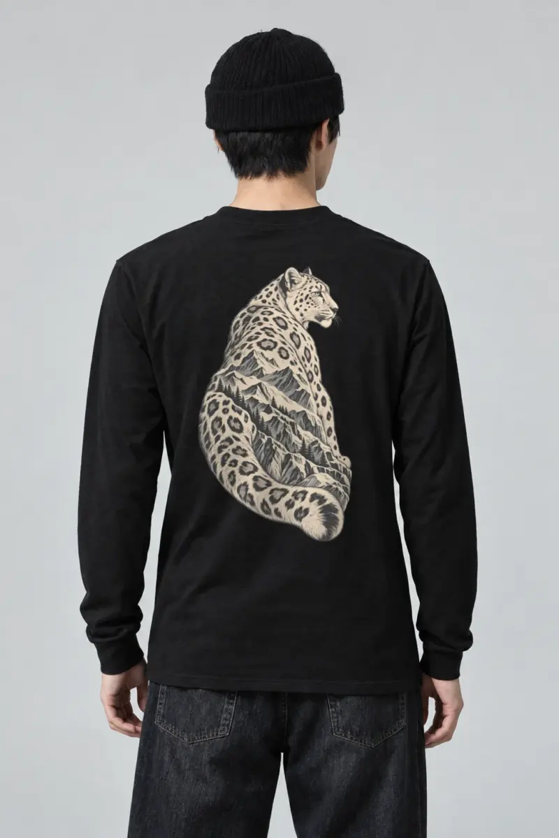 "Alpine Leopard" Unisex Longsleeve T-shirt