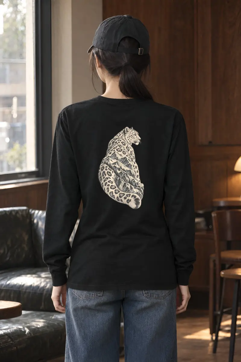 "Alpine Leopard" Unisex Longsleeve T-shirt