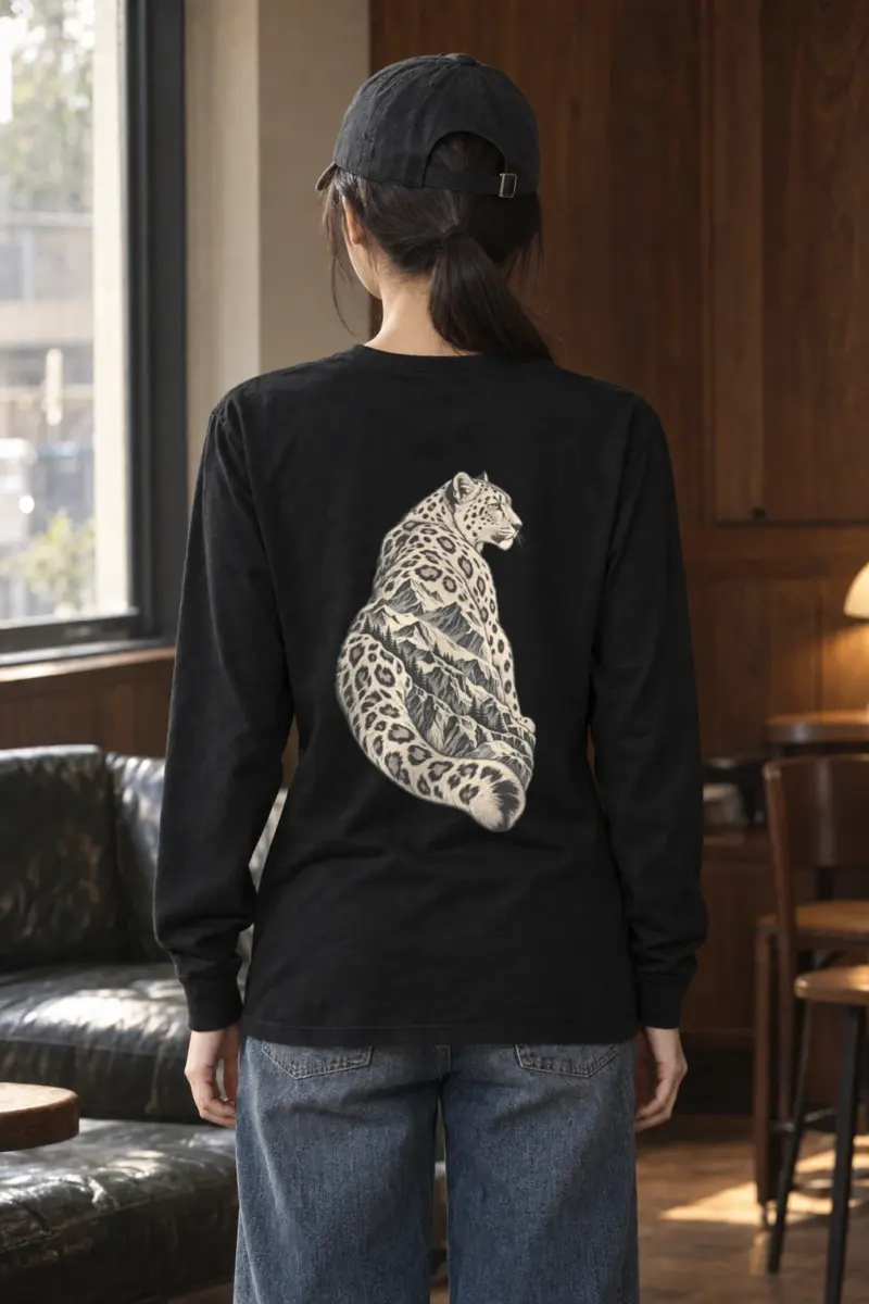 "Alpine Leopard" Unisex Longsleeve T-shirt