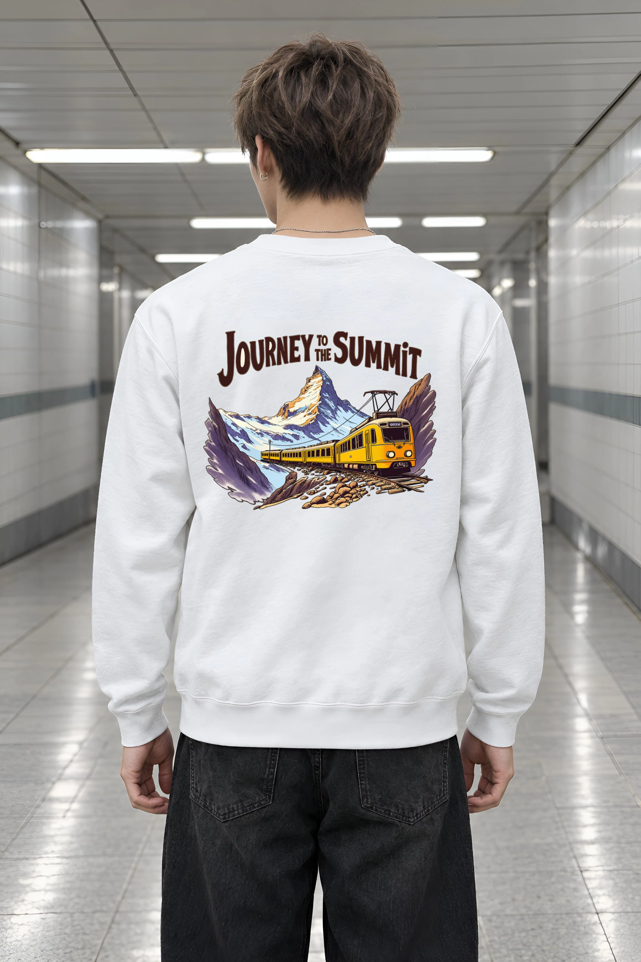 "Alpine Rail Emblem" Heavy Blend Unisex Crewneck Sweatshirt