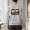 "Alpine Rail Emblem" Heavy Blend Unisex Crewneck Sweatshirt | Gildan 18000