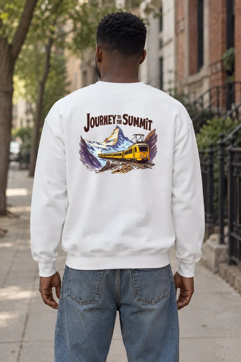 "Alpine Rail Emblem" Heavy Blend Unisex Crewneck Sweatshirt