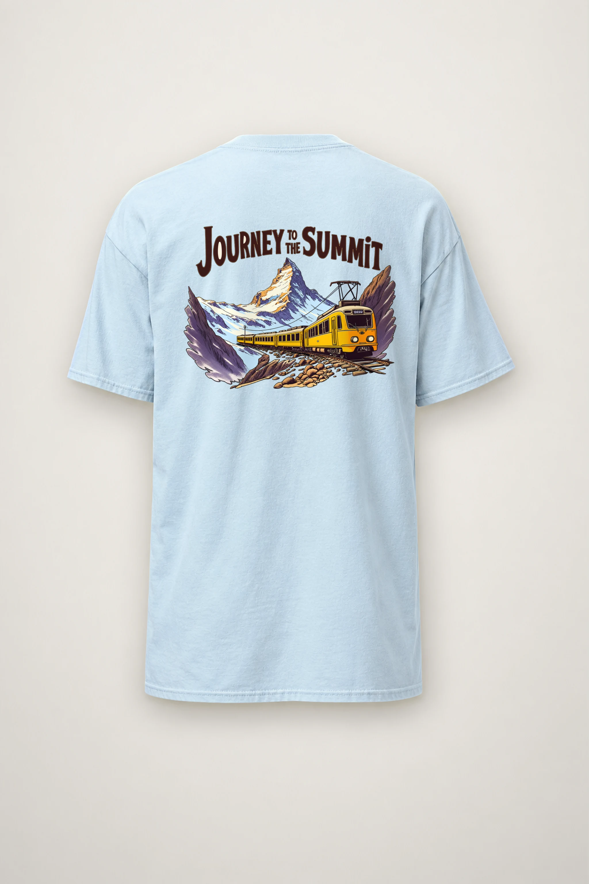"Alpine Rail Flight" Heavyweight Unisex Crewneck T-shirt
