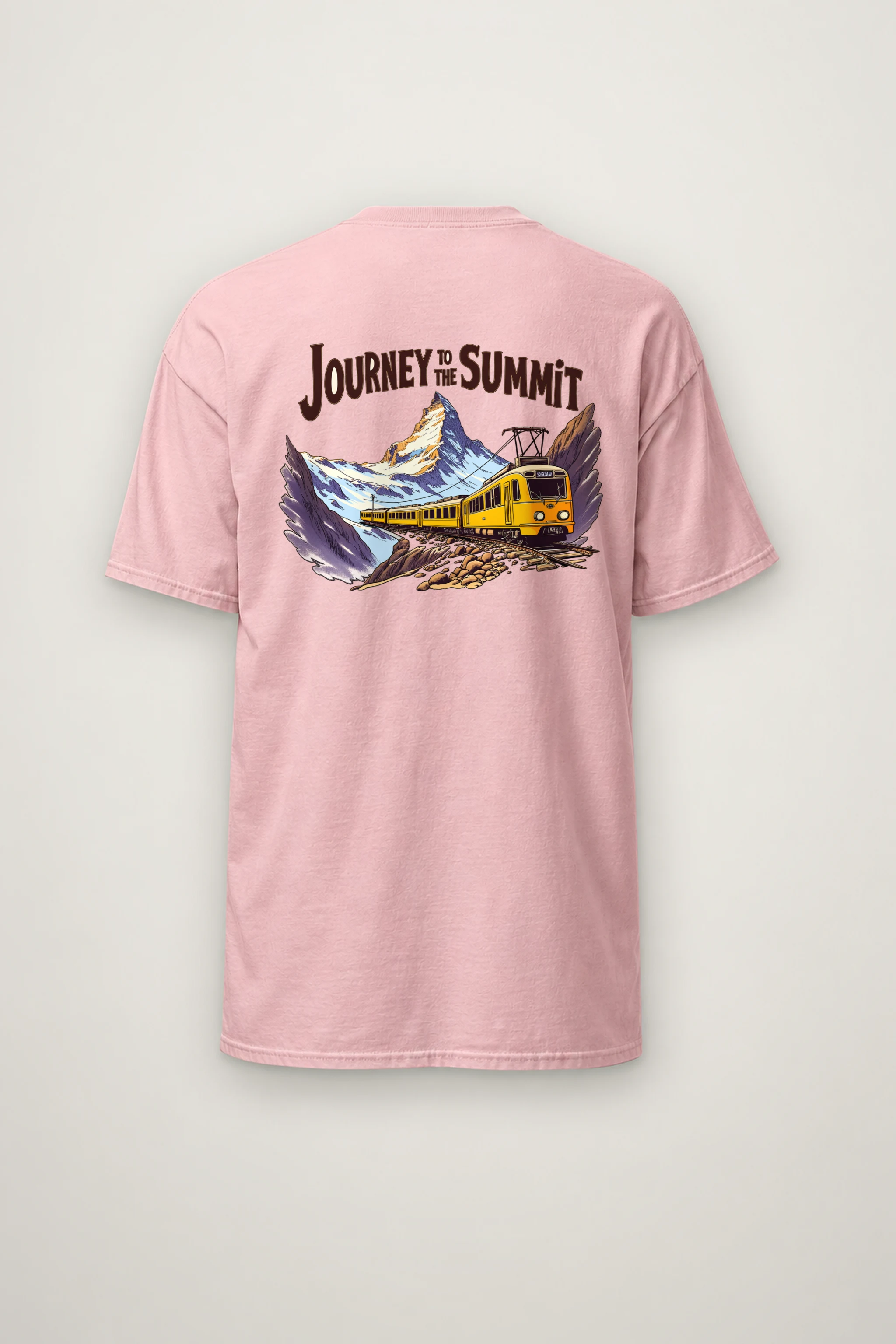 "Alpine Rail Flight" Heavyweight Unisex Crewneck T-shirt